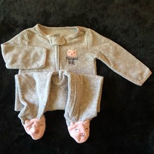 Cute Kitty Footie Pajamas